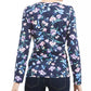 Karen Scott Blusa Henley Estampada Floral Feminina Azul Marinho Tamanho Grande