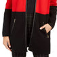 Cardigan feminino Charter Club Milano Cotton Colorblocked, vermelho, tamanho pequeno