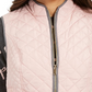 Colete feminino acolchoado com gola alta Charter Club, rosa, tamanho XX-G