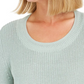 Suéter pulôver feminino estilo boxy knit verde tamanho médio