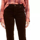 Calça de veludo cotelê feminina Charter Club Petite Lexington com perna reta, vermelho brilhante, tamanho 8