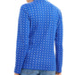 Karen Scott Blusa Feminina com Estampa de Flocos de Neve e Gola Alta Azul Escuro Tamanho Pequeno Médio