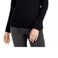 Karen Scott Blusa de algodão xadrez feminina, tamanho grande, preta