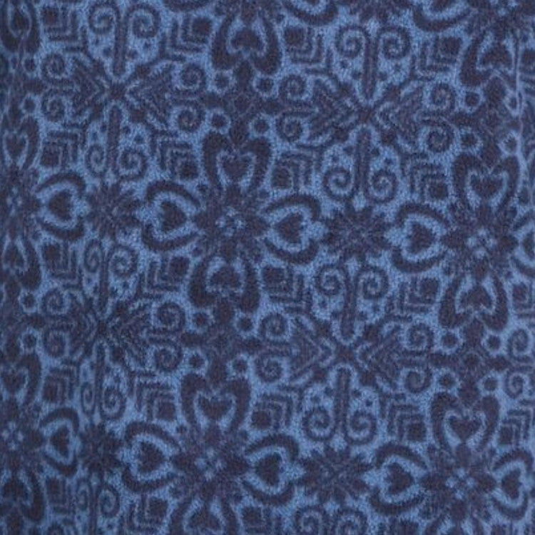 Karen Scott Camiseta Feminina Esportiva Estampada Microfleece Azul Tamanho P