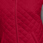 Colete acolchoado feminino Karen Scott vermelho brilhante tamanho pequeno