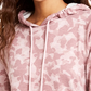 Ideology Moletom com capuz feminino com zíper e bainha brilhante rosa tamanho extra pequeno