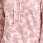 Ideology Moletom com capuz feminino com zíper e bainha brilhante rosa tamanho extra pequeno