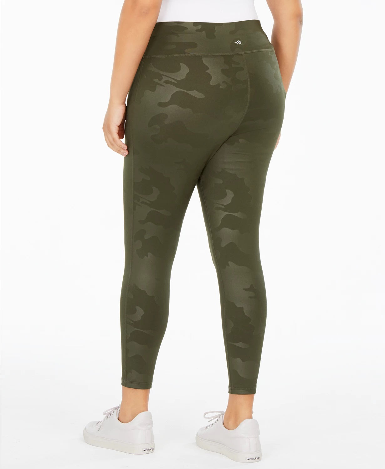Leggings camufladas femininas Ideology Cool, verde, tamanho 1X