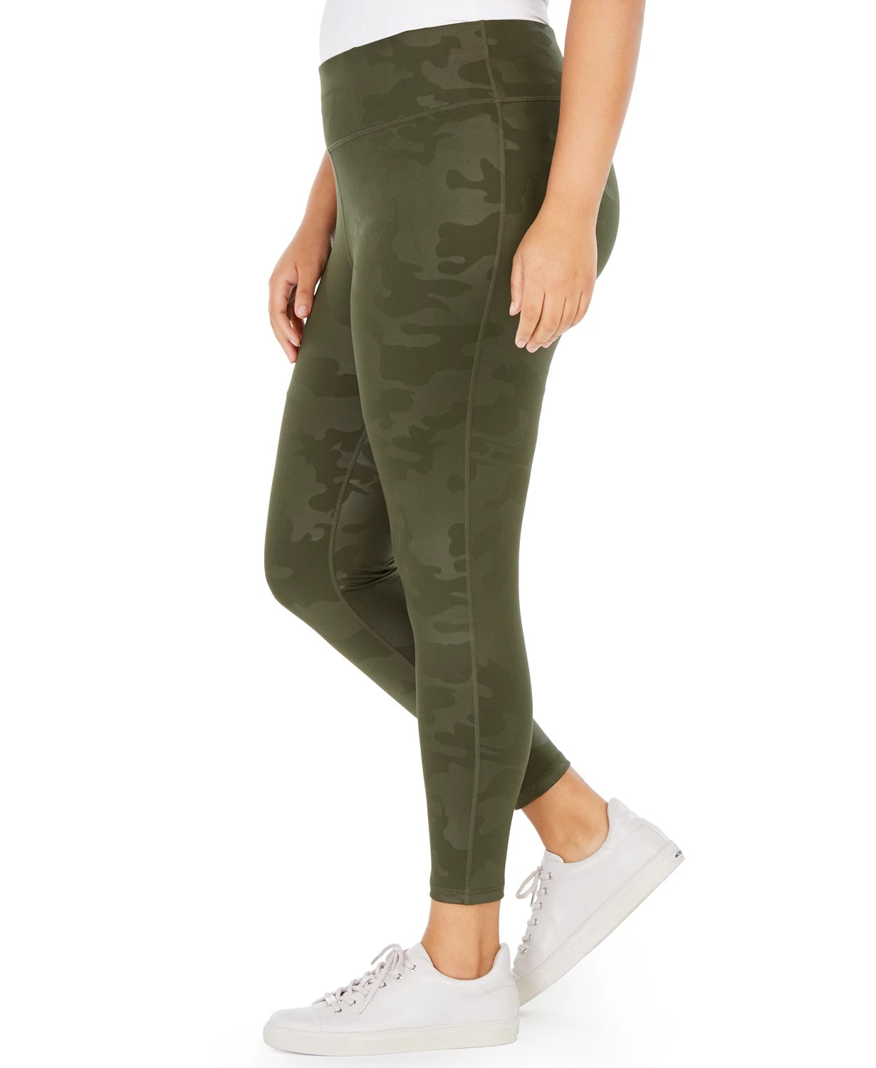 Leggings camufladas femininas Ideology Cool, verde, tamanho 1X