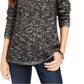 Suéter texturizado de cílios feminino Style &amp; Co, preto, tamanho extra grande