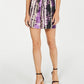 Shorts femininos tie-dye da INC International Concepts, tamanho médio, roxo, pequeno