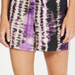 Shorts femininos tie-dye da INC International Concepts, tamanho médio, roxo, pequeno
