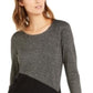 Blusa Alfani Feminina Assimétrica Colorblocked Shimmer Preta Tamanho XXG