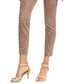 Calça jeans skinny estampada feminina Style &amp; Co Curvy-Fit marrom tamanho 8