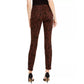 Calça jeans skinny feminina INCessentials com estampa de tigre, marrom, tamanho 4, da INC International Concepts