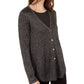 Cardigan Alfani Feminino Metálico Preto Tamanho Pequeno Médio