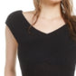 Body feminino cruzado Bar III preto tamanho extra grande