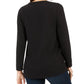 Moletom feminino com estampa de árvore da Style &amp; Co, preto, tamanho extra pequeno