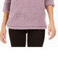 Suéter feminino Sherpa com gola alta, roxo, tamanho grande, estilo &amp; co