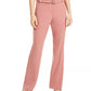 Calça feminina Alfani com cinto e perna reta, tamanho 4, rosa médio