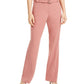 Calça reta com cinto Alfani feminina, rosa, tamanho 8