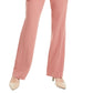 Calça reta com cinto Alfani feminina, rosa, tamanho 8
