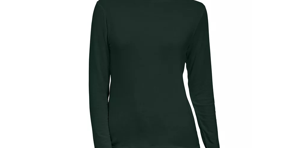 Blusa de gola falsa feminina Style &amp; Co, preta, tamanho extragrande