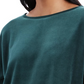Charter Club Blusa de veludo com manga amarrada, feminina, verde, tamanho pequeno