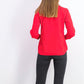 Camisa feminina de veludo cotelê de algodão com botões Charter Club, vermelha, tamanho pequeno médio