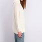 Suéter feminino Charter Club com patchwork e gola assimétrica, tamanho extra grande, branco