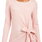 INC International Concepts Top feminino com amarração lateral rosa tamanho extragrande