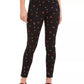 Calça jeans skinny feminina Charter Club com estampa floral, preta, tamanho 6