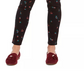 Calça jeans skinny feminina Charter Club com estampa floral, preta, tamanho 6