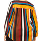 Blusa feminina listrada plus size laranja INC International Concepts, tamanho 3X