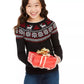 Suéter Charter Club Big Girls Fair Isle Family Preto Tamanho Grande
