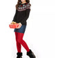 Suéter Charter Club Big Girls Fair Isle Family Preto Tamanho Grande
