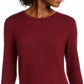 Blusa feminina com babados e estampa floral Maison Jules, vinho, tamanho médio