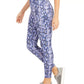 Leggings femininas com estampa de python da Ideology, roxas, tamanho pequeno