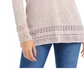 Suéter túnica mesclado com acabamento em pontilhado feminino Style &amp; Co, bege, tamanho XXG