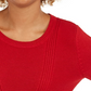 Suéter feminino de ponto misto Style &amp; Co, vermelho, tamanho pequeno