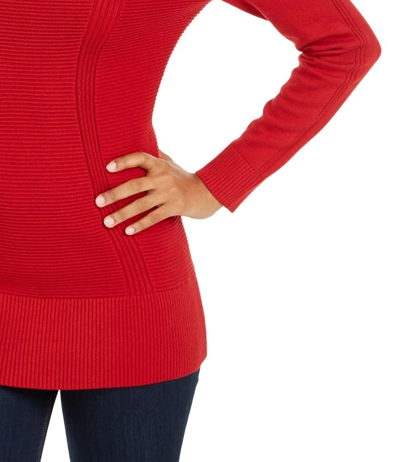 Suéter feminino de ponto misto Style &amp; Co, vermelho, tamanho pequeno