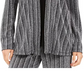 Cardigan metálico feminino com aparência em camadas da coleção JM, preto, tamanho médio