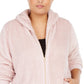 Jaqueta Sherpa Acolchoada Plus Size Ideology Feminina Rosa Tamanho 1X