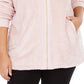 Jaqueta Sherpa Acolchoada Plus Size Ideology Feminina Rosa Tamanho 1X