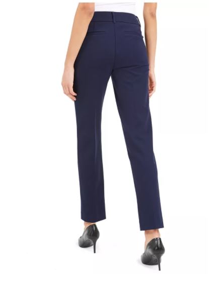 Calça Alfani Feminina Slim Fit com Bolso para Moedas Azul Tamanho 4 Petite