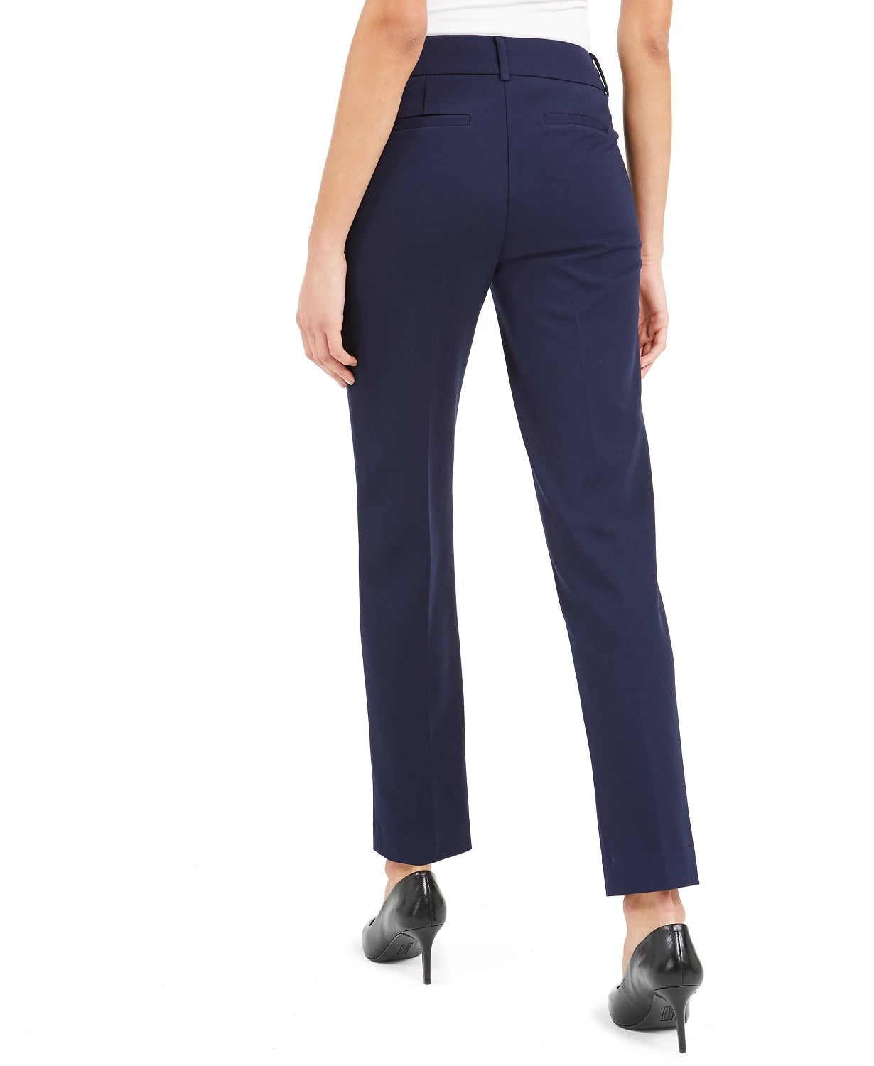 Calça Alfani Slim Fit Feminina com Bolso para Moedas Azul Tamanho 6P
