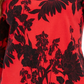 Camiseta feminina Charter Club de algodão Pima com estampa de blocos de cores, tamanho médio, vermelho, pequena