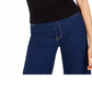 Blusa regata feminina Bar III Becca Tilley X com gola simulada, preta, tamanho X-S