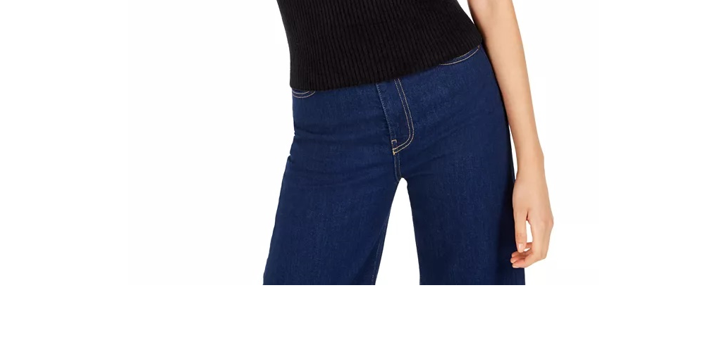 Blusa regata feminina Bar III Becca Tilley X com gola simulada, preta, tamanho X-S