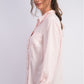 Camisa feminina Charter Club de tencel lisa, rosa, tamanho extra grande